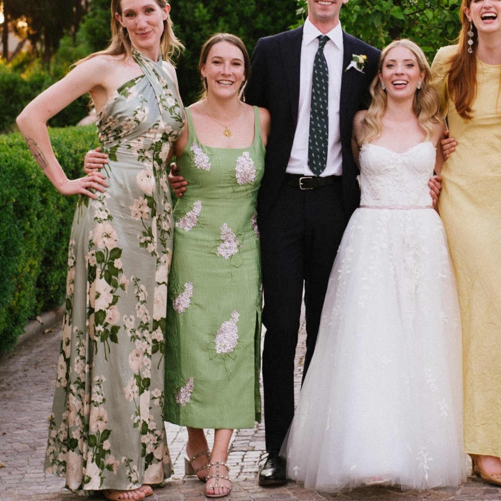 & Other Stories Green Midi Dress (Worn Once)